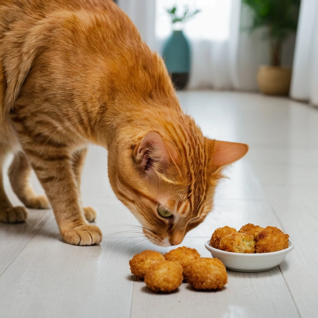 Gato mirando curioso su nueva receta para Gatos hipoalergénicos Crocantes de Cordero y Arroz Integral para Gatos con Sensibilidad Alimentaria Gato mirando curioso su nueva receta para Gatos hipoalergénicos Crocantes de Cordero y Arroz Integral para Gatos con Sensibilidad Alimentaria